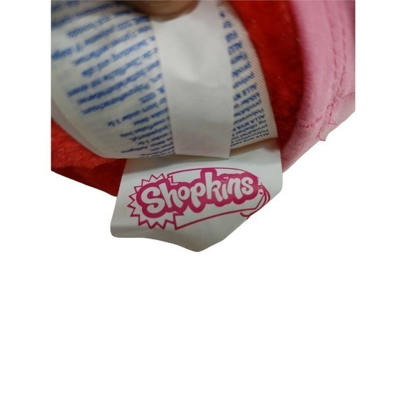 2017 Build A Bear Shopkins Plush‎ Strawberry Kiss Teddy Bear Stuffed Animal 17 - Picture 7 of 11